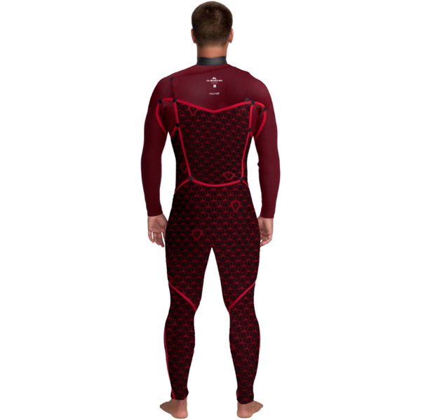 2025 Quiksilver Da Uomo Marathon Sessions 5/4/3mm Chest Zip Muta 25AW213504 - Black